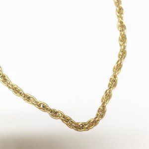 14kt Dainty Gold Rope Chain Necklace